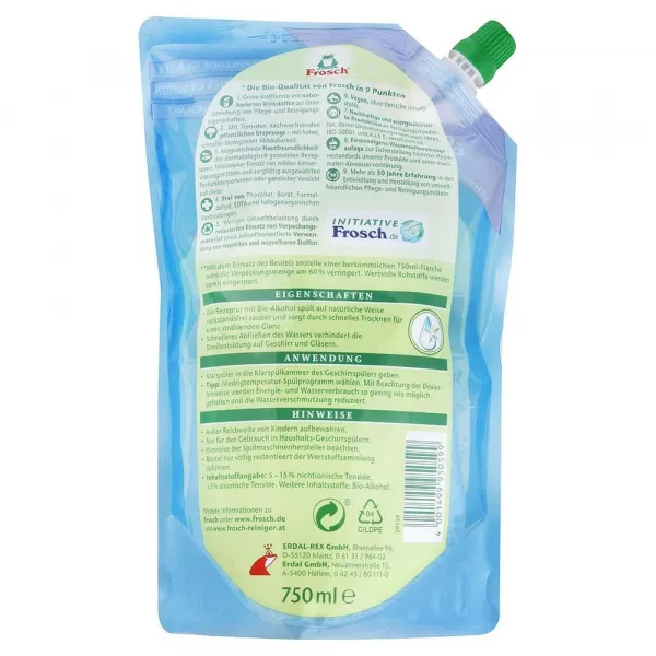 FROSCH EKO Leštidlo do umývačky 750 ml