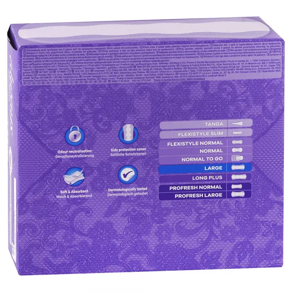 Always Daily Protect Long slipové vložky bez parfumácie 64 ks