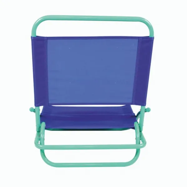 Plážové skladacie kreslo, PVC, modro-zelené