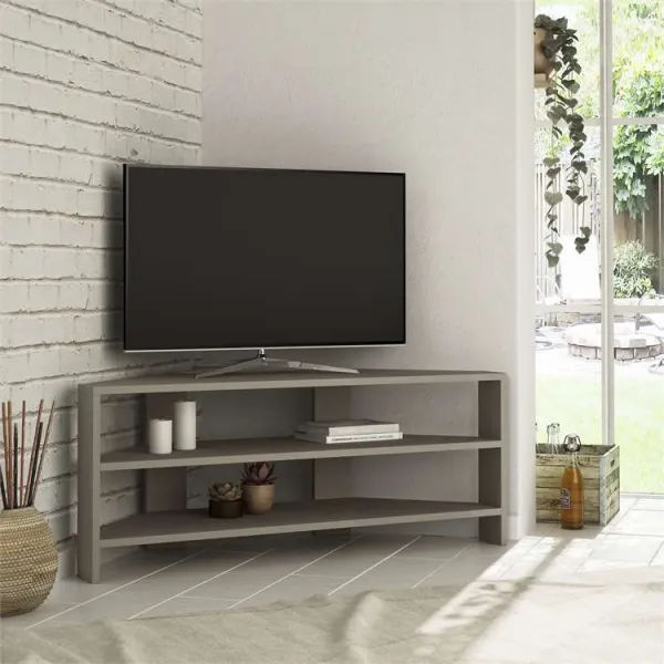 Rohový TV stolík Houseland Thales mocha