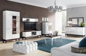 Szynaka Vitrína Massimo 10 62 cm ľavá biela/mocca