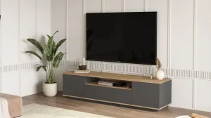Televízny stolík Houseland Luka borovica Atlantic/antracitovo sivý