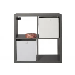 Szynaka Regál Mixxit 4 B&Q 74 cm grafit
