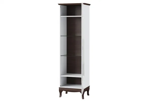 Szynaka Vitrína Massimo 11 62 cm pravá biela/mocca