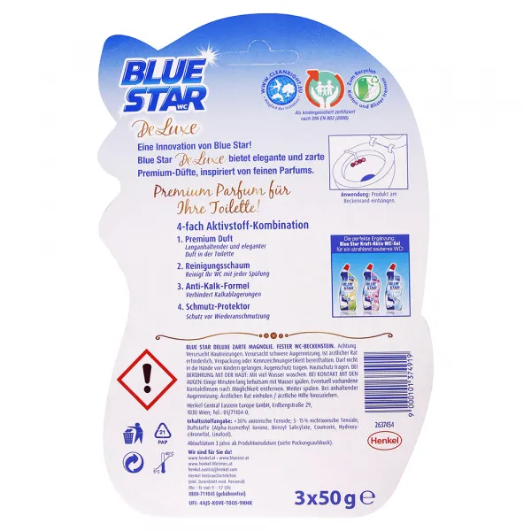 Blue Star DeLuxe WC blok Magnólia 3 x 50 g
