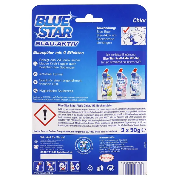 Blue Star WC blok s chlórom 3 x 50 g