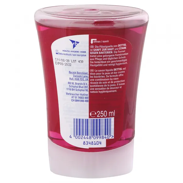 Dettol tekuté mydlo náplň do bezdotykového dávkovača Záhradné bobuľe 250 ml