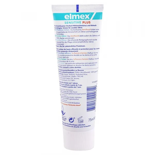 Elmex zubná pasta Sensitive Plus 75 ml