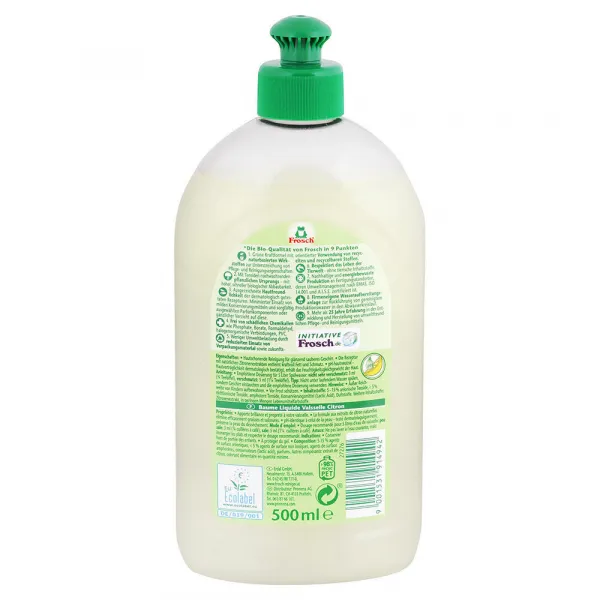 Frosch Eko balzam na umývanie riadu Citrón 500 ml