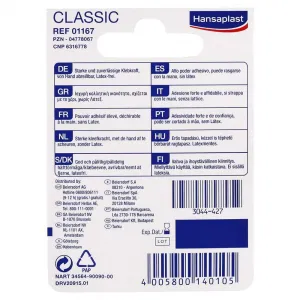 Hansaplast Classic fixačná náplasť 5m x 1,25cm