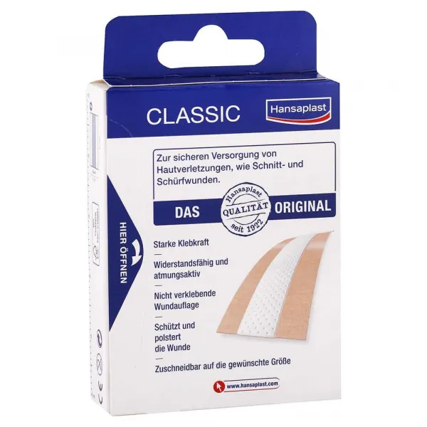 Hansaplast Classic textilná náplasť s vankúšikom 1m x 6cm