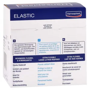 Hansaplast Elastic elastické náplaste pre pohyblivé časti tela Rodinné balenie 5m x 6cm