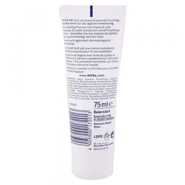 Nivea krém na tvár, telo a ruky Soft 75 ml