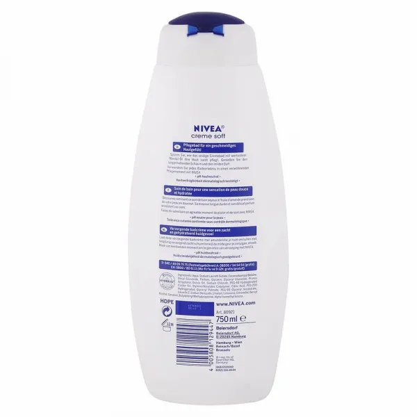 Nivea krémová pena do kúpeľa Creme Soft 750 ml