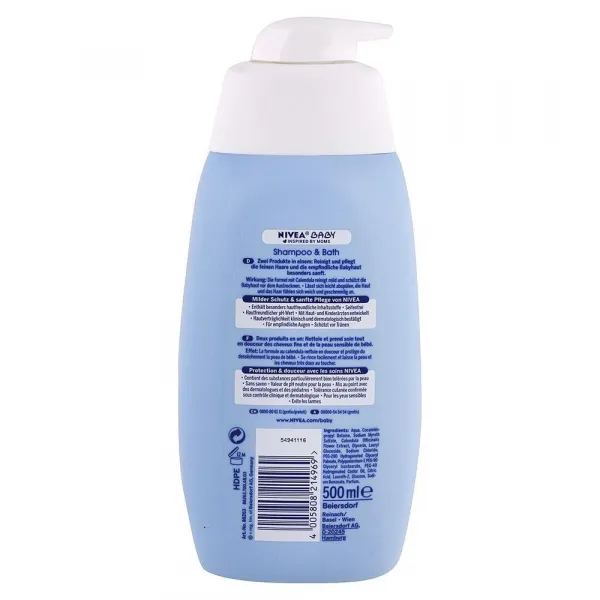Nivea Baby detský šampón a kúpeľ 500 ml