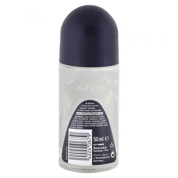 Nivea Men guľôčkový antiperspirant pre mužov Invisible for Black & White 50 ml