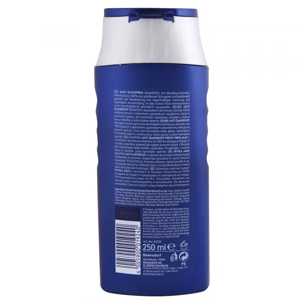 Nivea Men šampón na vlasy pre mužov proti lupinám 250 ml