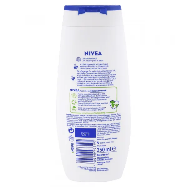 Nivea sprchový gél Kokos & Jojobový olej 250 ml