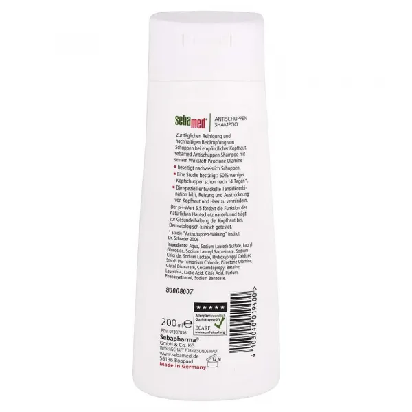 Sebamed šampón na vlasy proti lupinám 200 ml