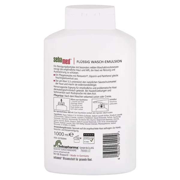 Sebamed tekutá emulzia na umývanie 1 l