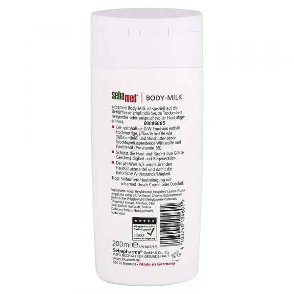Sebamed telové mlieko 200 ml