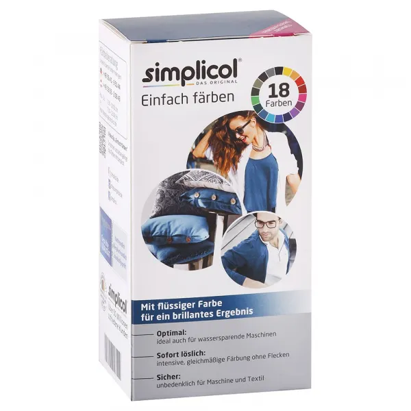 Simplicol farba na textil Petrolejová modrá 150 ml + 400 g
