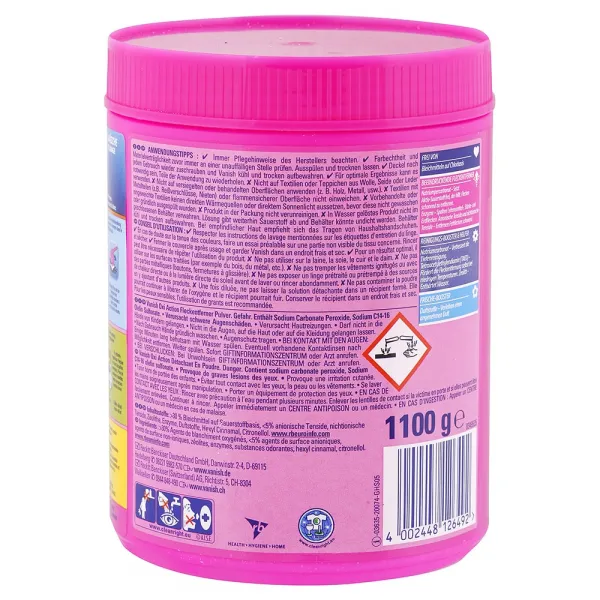 Vanish Oxi Action práškový odstraňovač škvŕn na farebnú bielizeň 1,1 kg