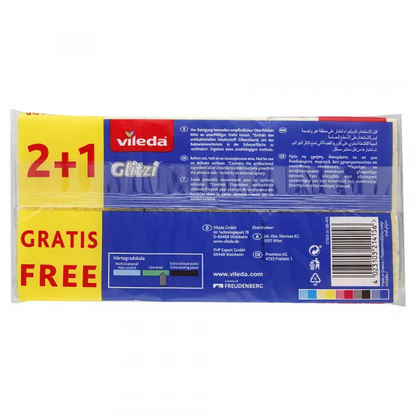Vileda Glitzi Classic špongia na riad 2+1 ks
