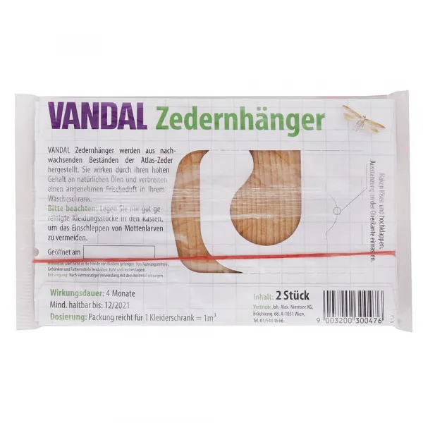 Vandal závesný odpudzovač molí s vôňou cédra 2 ks