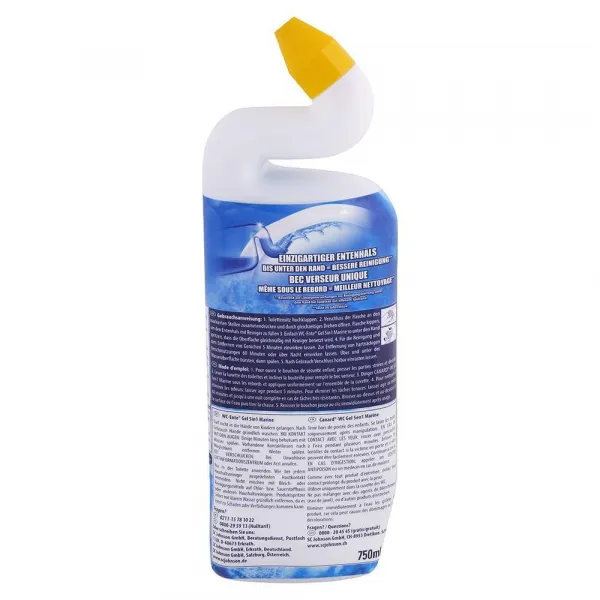 WC Ente gélový čistič toalety 5v1 Oceán 750 ml