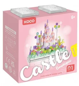 Stavebnica mini KOCO Letný hrad plast 412ks v krabičke 11x12x5cm