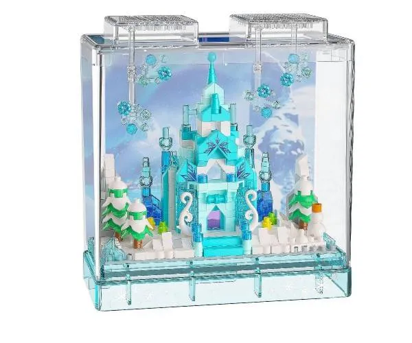 Stavebnica mini KOCO Zimný hrad plast 381ks v krabičke 11x12x5cm
