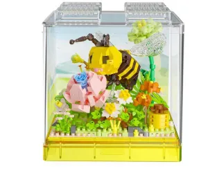 Stavebnica mini KOCO Včielka plast 668ks v krabičke 11x12x11cm
