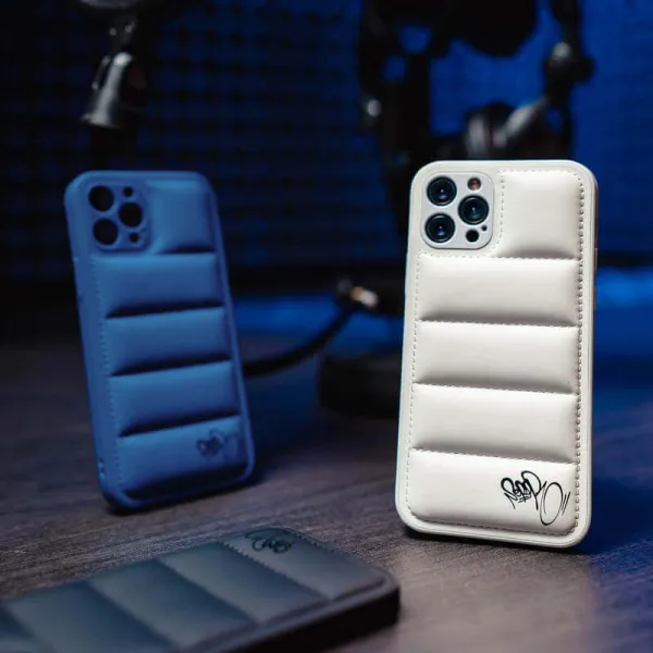 Puffer case pro Apple iPhone 14 Plus - Separ Puffer - Modrá