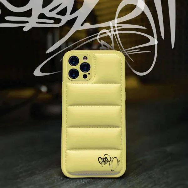 Puffer case pro Apple iPhone 15 Plus - Separ Puffer - Žltá