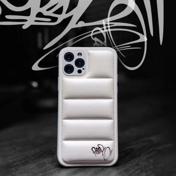 Puffer case pro Apple iPhone 12 Pro Max - Separ Puffer - Biela