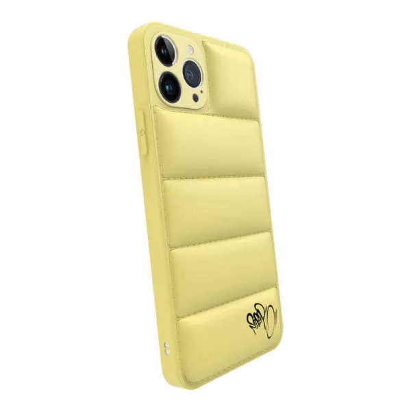 Puffer case pro Apple iPhone 15 Plus - Separ Puffer - Žltá