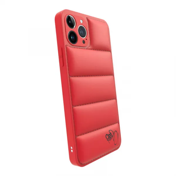 Puffer case pro Apple iPhone 12 - Separ Puffer - Červená