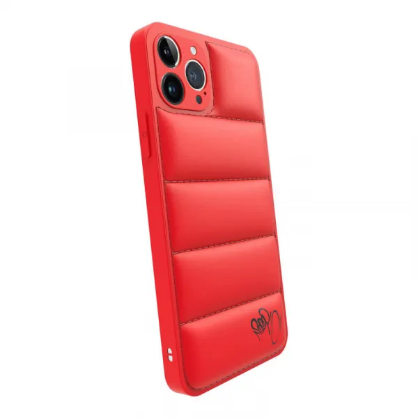 Puffer case pro Apple iPhone 16 Pro - Separ Puffer - Červená