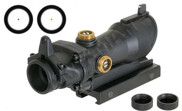 Kolimátor pre airsoftové zbrane AIM-O Rifle Red Dot 1x32 ACOG - čierny