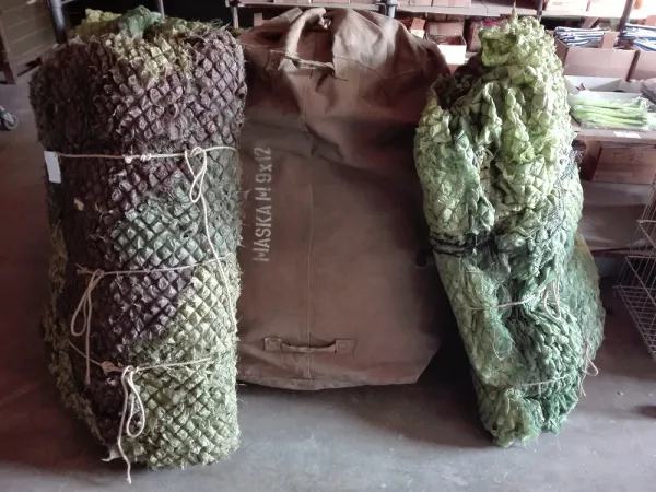 Maskovacia sieť originálna armádna woodland riedke prevedenie "9x12m" - nová