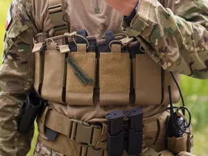 Opasok taktický 8FIELDS MOLLE Combat Belt S 86cm - čierny