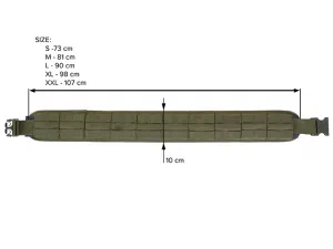 Opasok taktický 8FIELDS MOLLE Combat Belt M 96cm - coyote