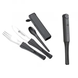 Príbor BÖKER Snac Pac Cutlery Set - čierny