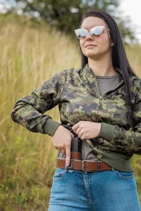Puzdro opaskové kožené FALCO Multifit IWB/OWB AM02-2215 pravé - hnedé