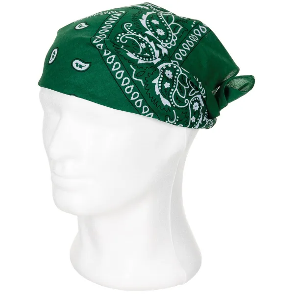 Šatka Bandana vzorovaná MFH 16403B - olivová