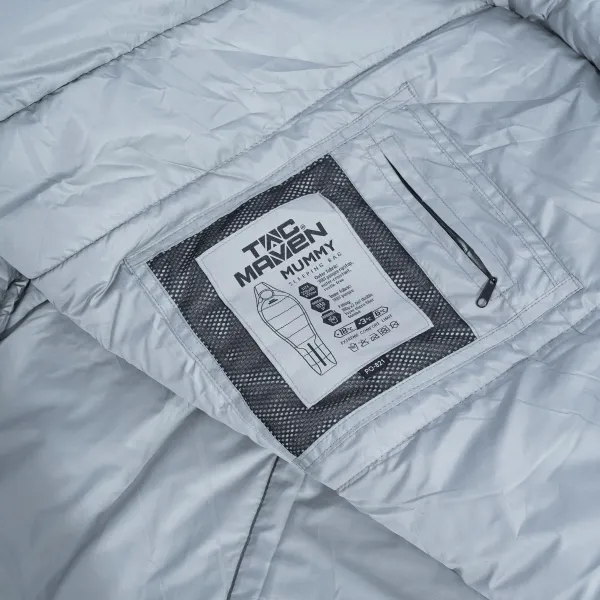 Spacák PENTAGON Mummy Sleeping Bag 360gr/m2 - cinder grey