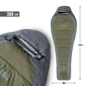 Spacák PENTAGON Mummy Sleeping Bag 360gr/m2 - cinder grey