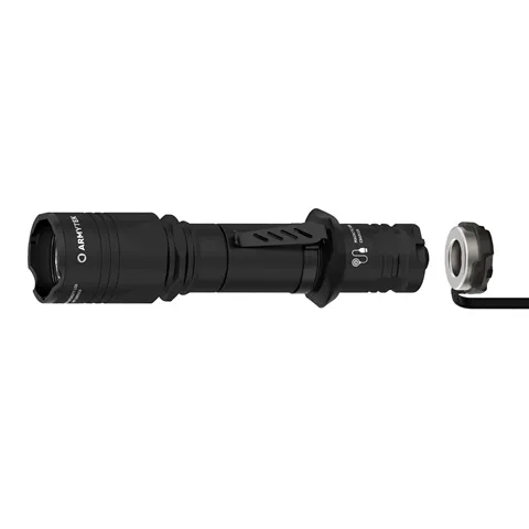 Svietidlo ručné taktické LED ARMYTEK Dobermann Pro Magnet USB, nabíjateľné - čierne