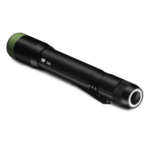 Svietidlo ručné GP Discovery C33 LED LR6, P8504 - čierne